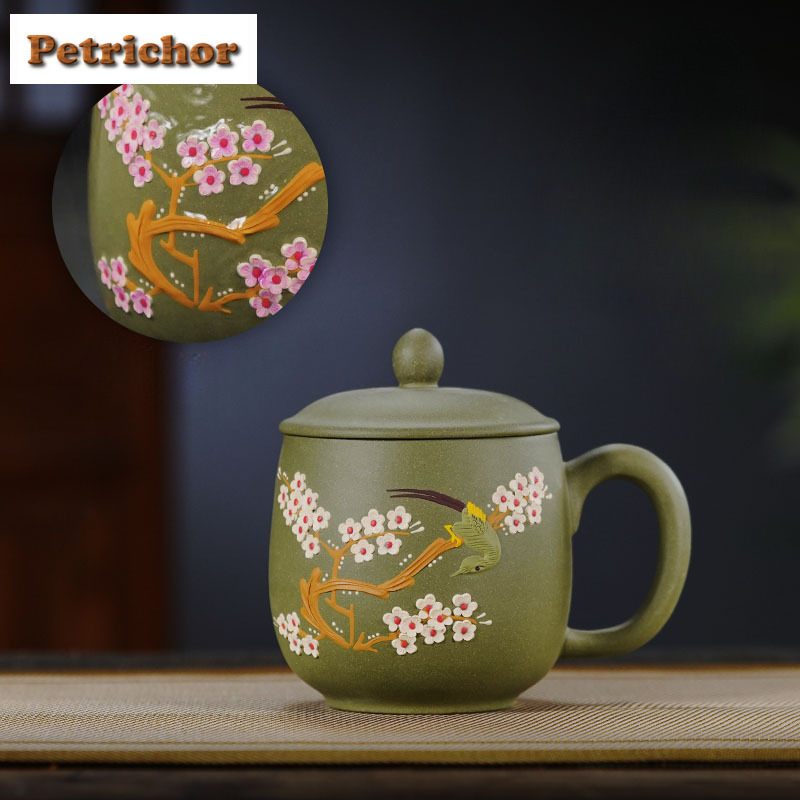 400ml宜興紫砂陶器梅の花模様コーヒーマグ ラテシリアルマ - Draw Coffee And Tea のレビューと価格