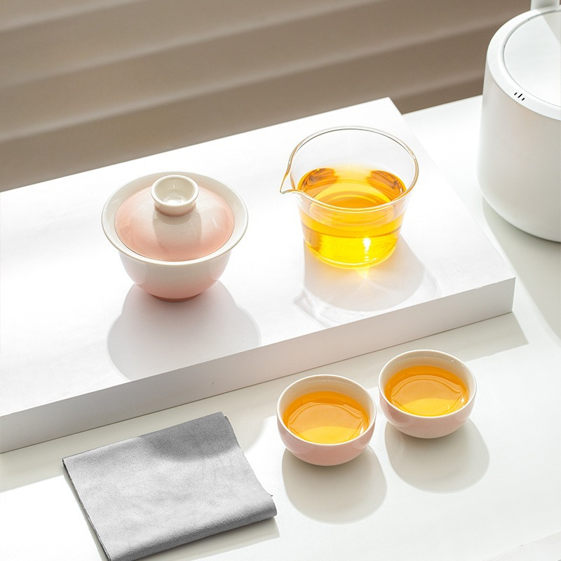 植物灰釉グラデーショントラベルティーセットセラミック功夫セッ - Coffee Tea Etc のレビューと価格