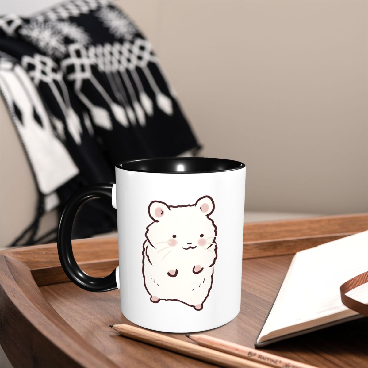 かわいいハムスターの絵が描かれたマグカップ 面白いセラミック - Draw Coffee And Tea のレビューと価格