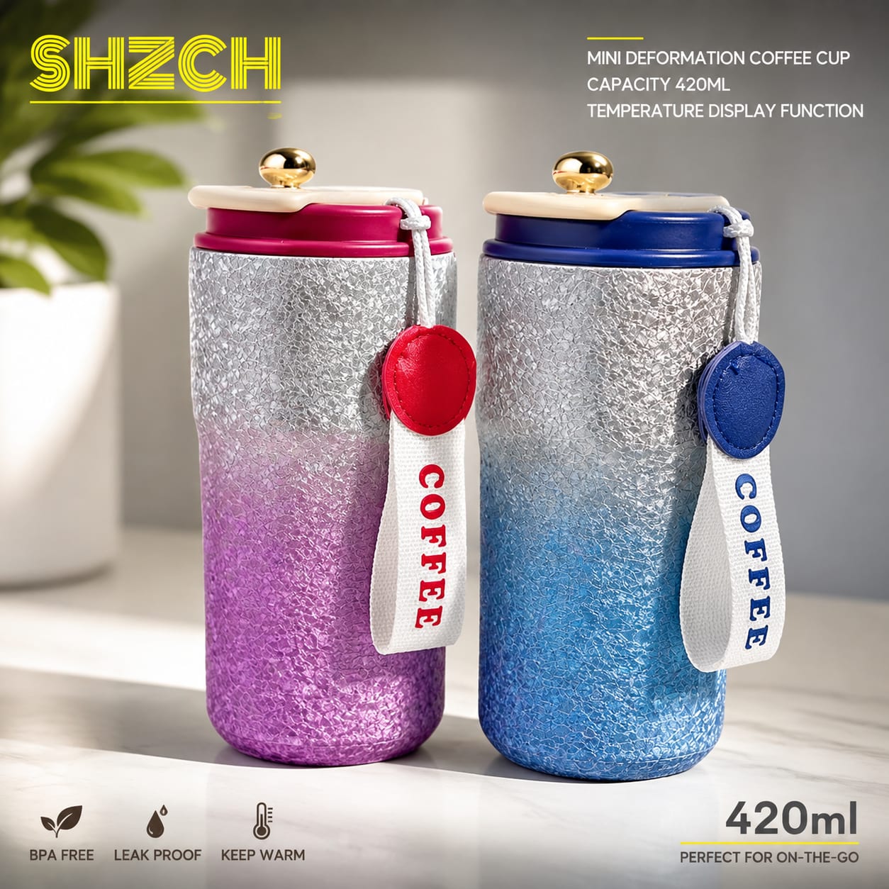 420mlの大容量で、コーヒー、紅茶、お湯など、日々のニーズ - Coffee Tea Etc のレビューと価格