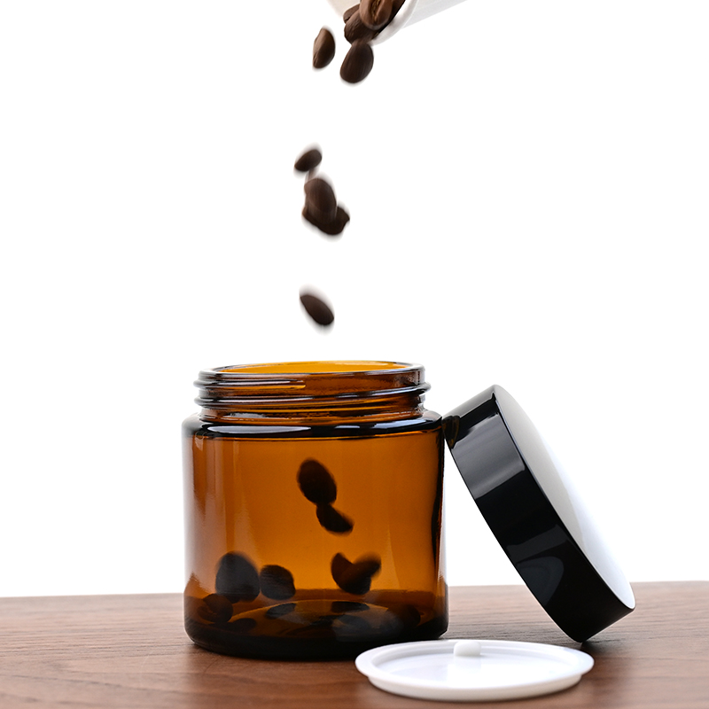 ポータブルコーヒー豆保存ガラス瓶 130 ミリリットル防塵防 - Coffee Tea Leaf And Bean のレビューと価格