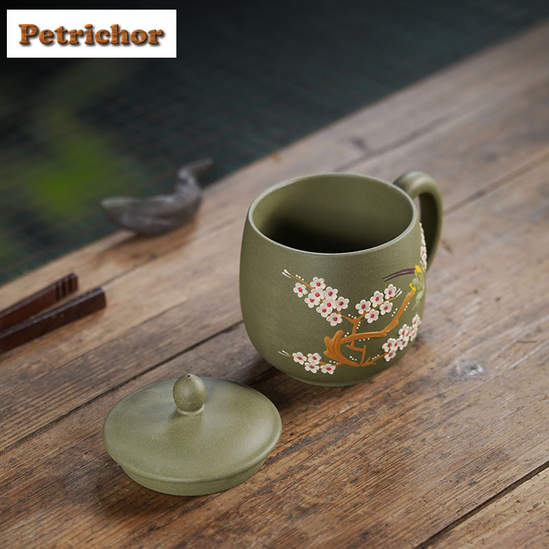 400ml宜興紫砂陶器梅の花模様コーヒーマグ ラテシリアルマ - Draw Coffee And Tea のレビューと価格