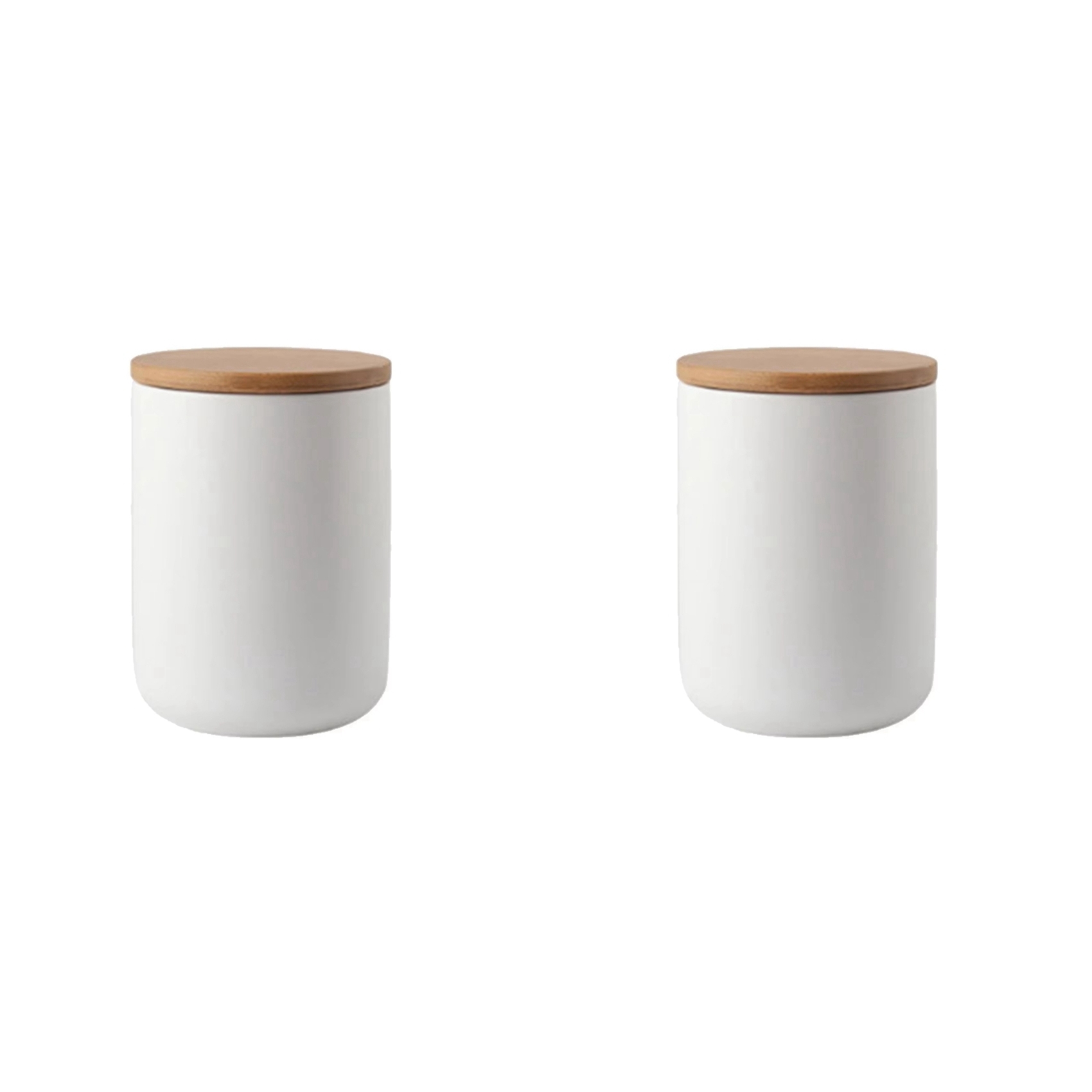 【ORNAMENT】2X 800ml 保存瓶 竹蓋付き保存瓶 - Coffee Tea Leaf And Bean のレビューと価格
