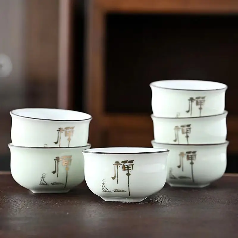 高品質カラー釉カンフーティーカップセット 6 個カンフーティ - Gongfu Tea Set のレビューと価格