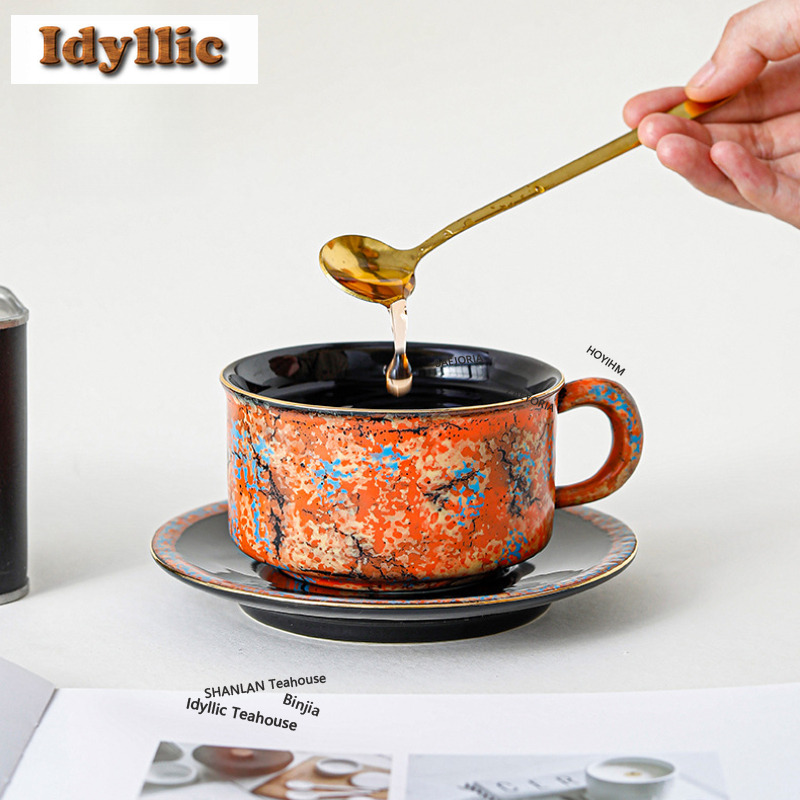 HOYIHM 250ml 風が吹いたインク油絵風の金彩コーヒ - Draw Coffee And Tea のレビューと価格