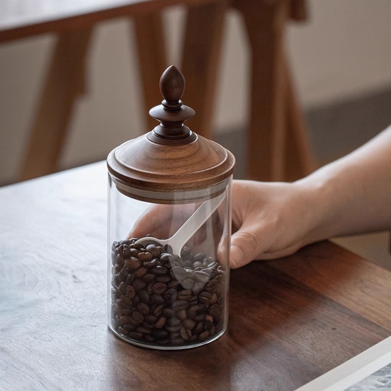 アメリカンスタイル家庭用コーヒー豆保存瓶　高級感のある装飾　 - Coffee Tea Leaf And Bean のレビューと価格