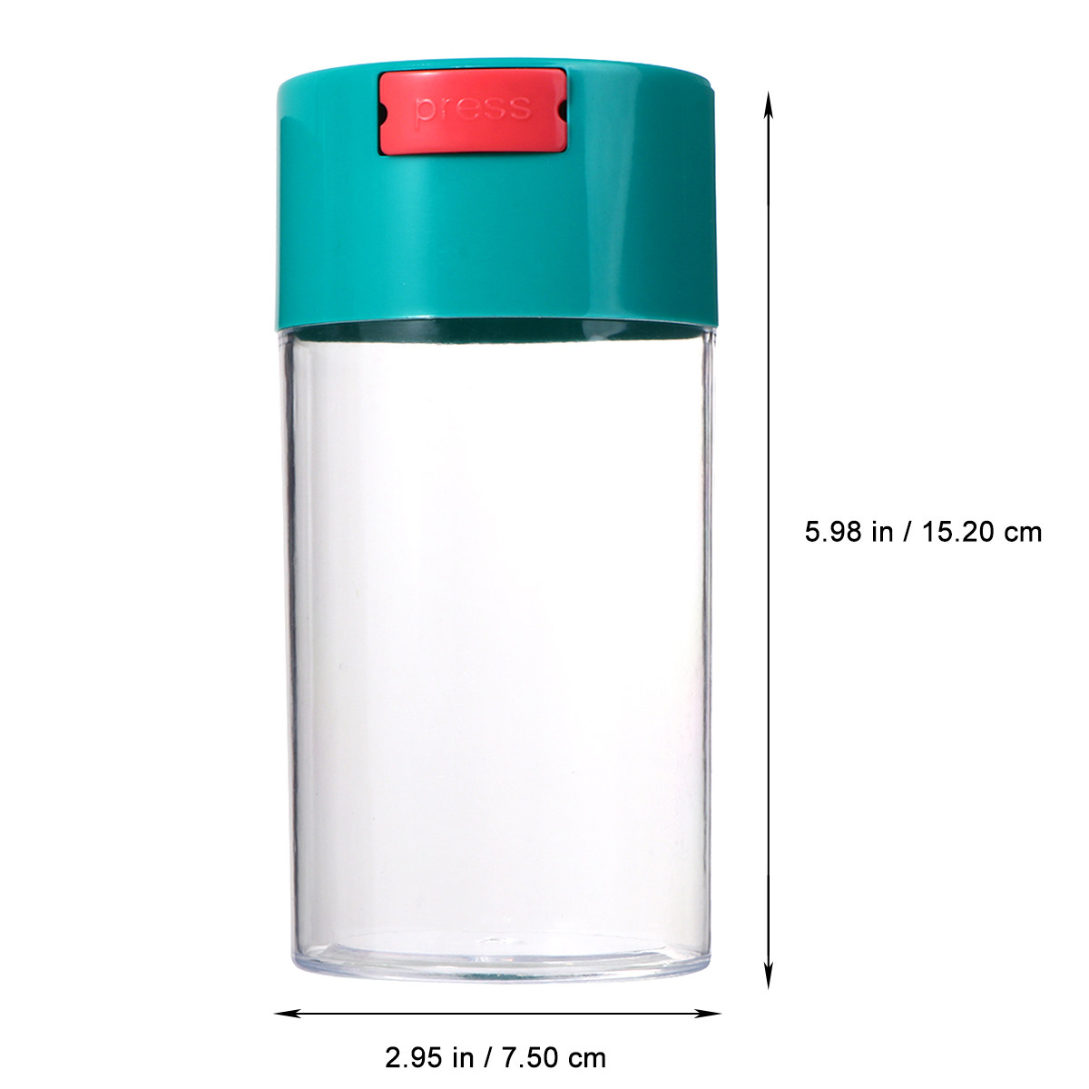 食品グレードの密閉容器2個セット。透明で、小麦粉、砂糖、米、 - Coffee Tea Leaf And Bean のレビューと価格