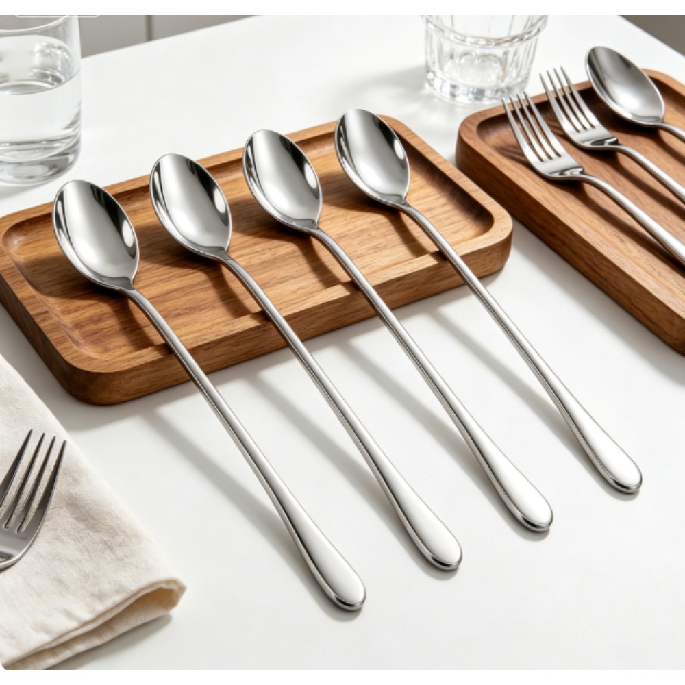 長さ9インチのコーヒースプーン、カクテル、アイスティー、コー - Coffee Tea Etc のレビューと価格