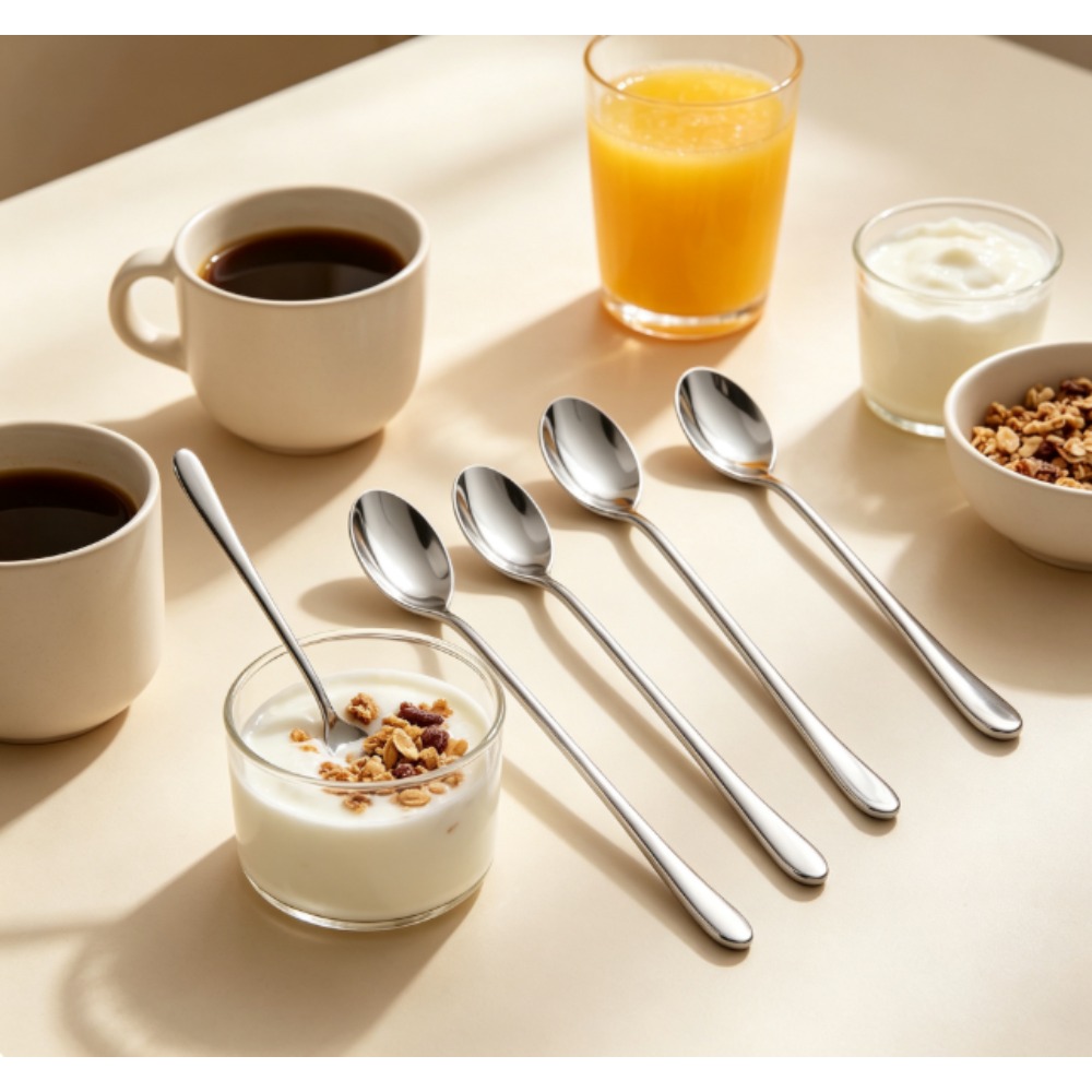 長さ9インチのコーヒースプーン、カクテル、アイスティー、コー - Coffee Tea Etc のレビューと価格