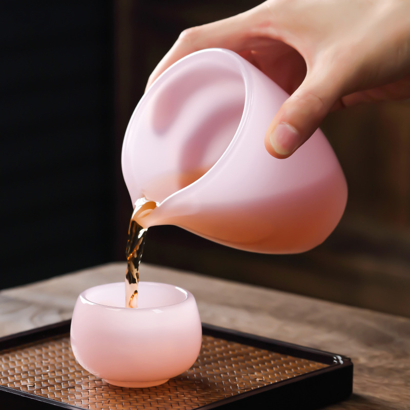 ちびっ子のための磁器ティーサージセット,ピンク色の釉薬ジドカ - Gongfu Tea Set のレビューと価格