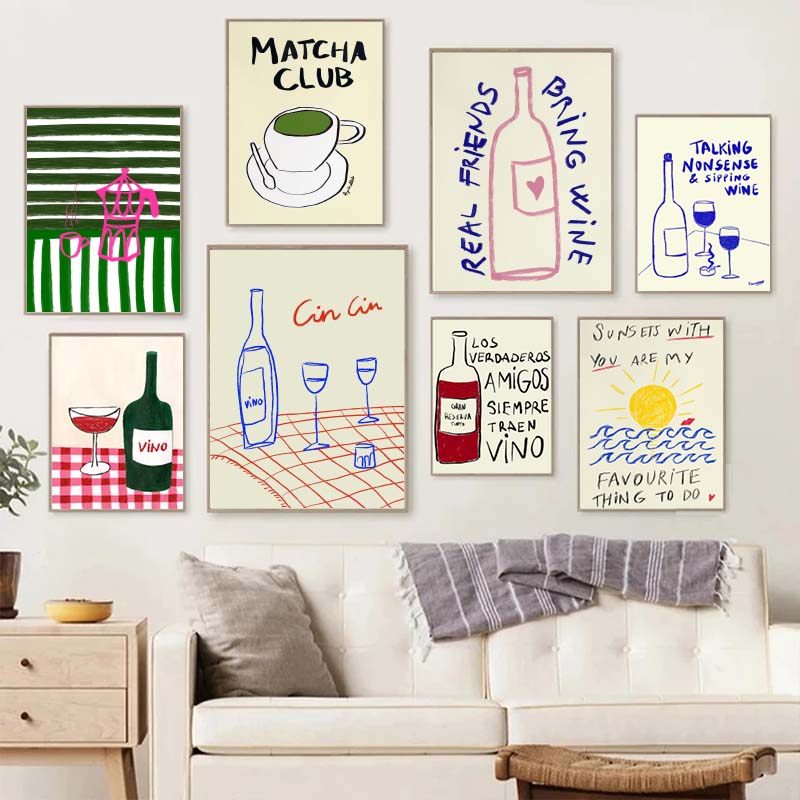 1枚 フレームレスキャンバス絵画 カラフルな絵画 抽象芸術  - Draw Coffee And Tea のレビューと価格