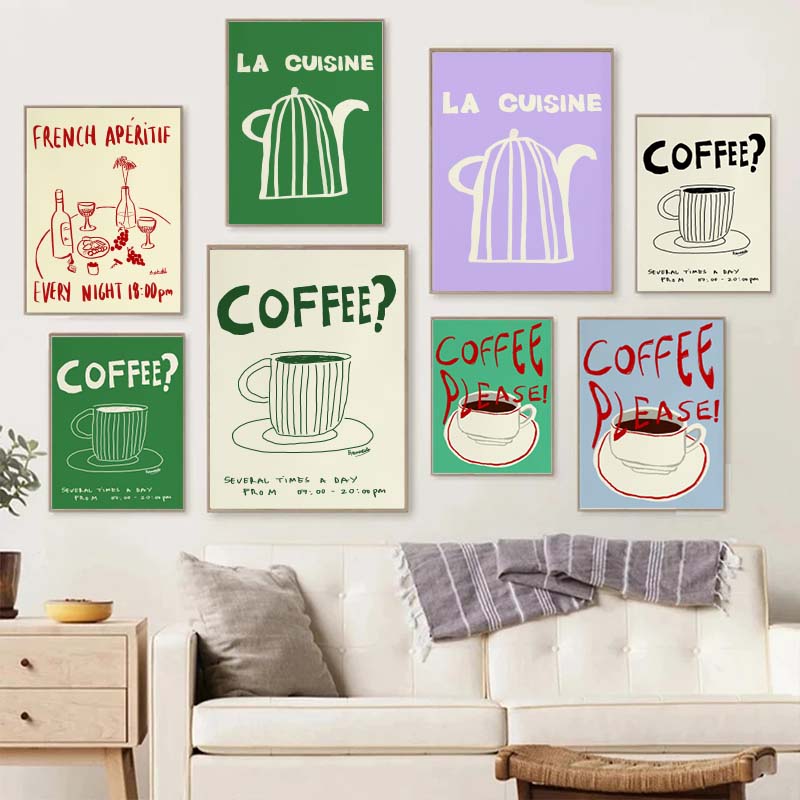 1枚 フレームレスキャンバス絵画 カラフルな絵画 抽象芸術  - Draw Coffee And Tea のレビューと価格