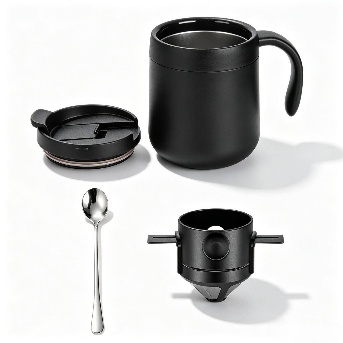 ステンレス鋼コーヒーマグ 350/550 ミリリットル断熱魔 - Coffee Tea Warmer のレビューと価格