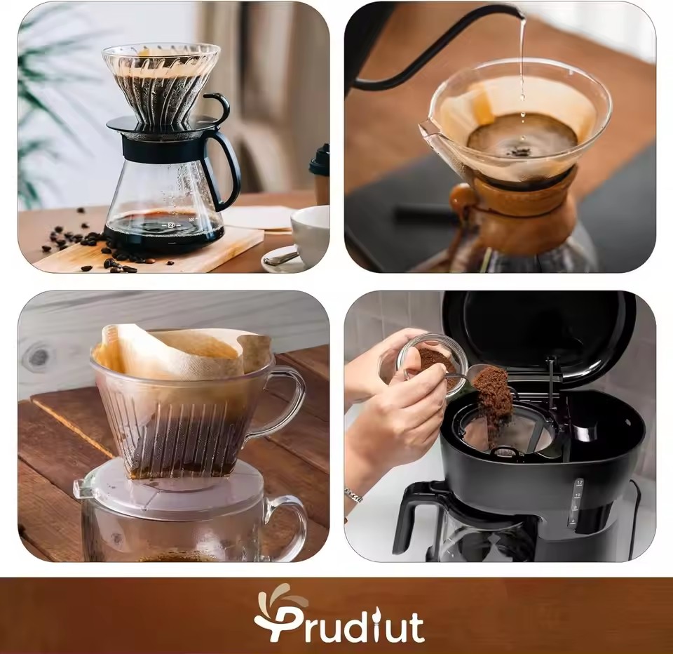 50 ピース/セットログパルプ紙コーヒーフィルターコーヒー醸 - Coffee Tea Bags のレビューと価格