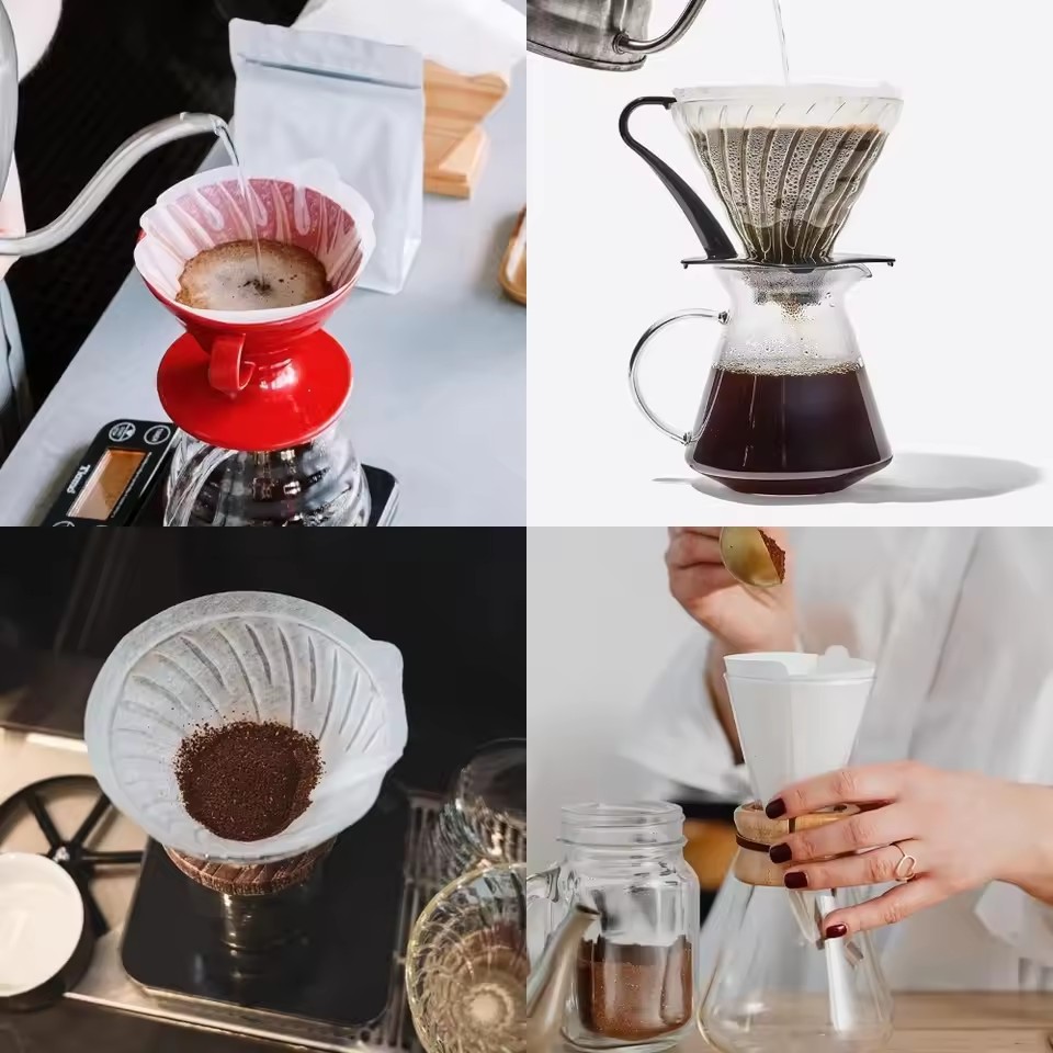 50 ピース/セットログパルプ紙コーヒーフィルターコーヒー醸 - Coffee Tea Bags のレビューと価格