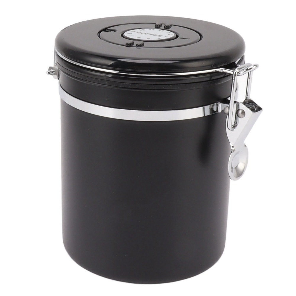 耐久性のある304ステンレス製コーヒー豆保存容器 1.2L  - Coffee Tea Leaf And Bean のレビューと価格