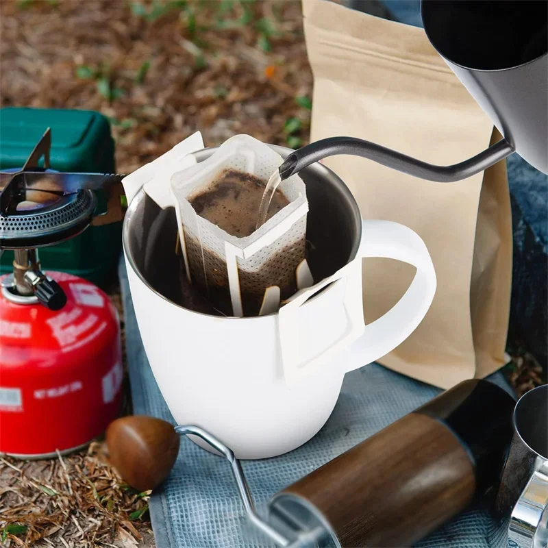 生分解性コーヒーフィルターバッグ使い捨てドリップ醸造ツールコ - Coffee Tea Bags のレビューと価格