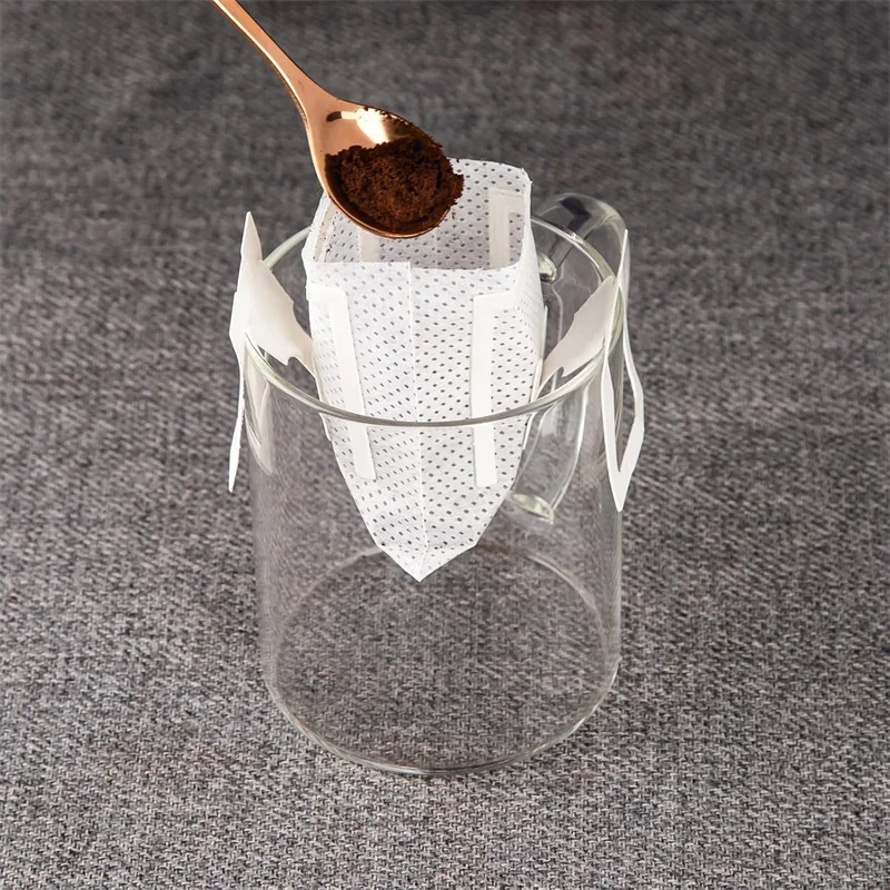 生分解性コーヒーフィルターバッグ使い捨てドリップ醸造ツールコ - Coffee Tea Bags のレビューと価格