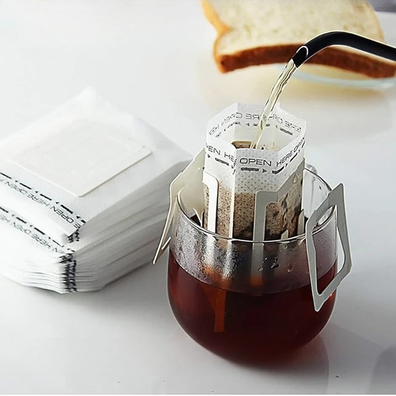 生分解性コーヒーフィルターバッグ使い捨てドリップ醸造ツールコ - Coffee Tea Bags のレビューと価格