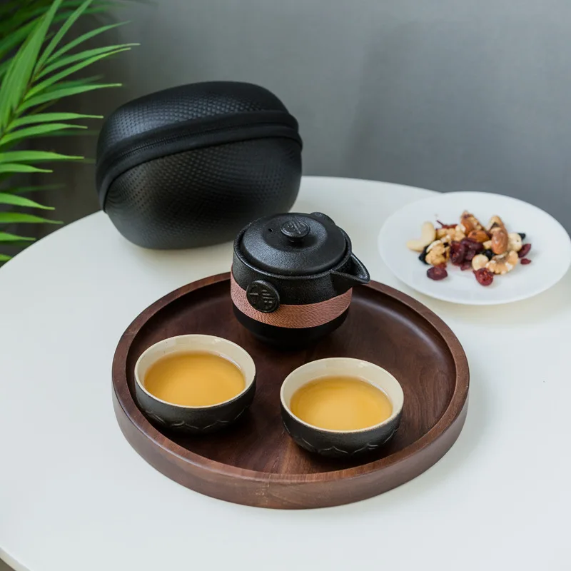 高級黒陶器 1ポット2カップ 茶器セット 携帯用 旅行 家庭 - Coffee Tea Bags のレビューと価格