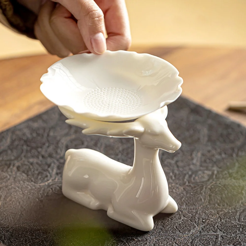 中国伝統陶器製茶こし器、動物型の台座付き、工夫茶器セットの装 - Gongfu Tea Set のレビューと価格