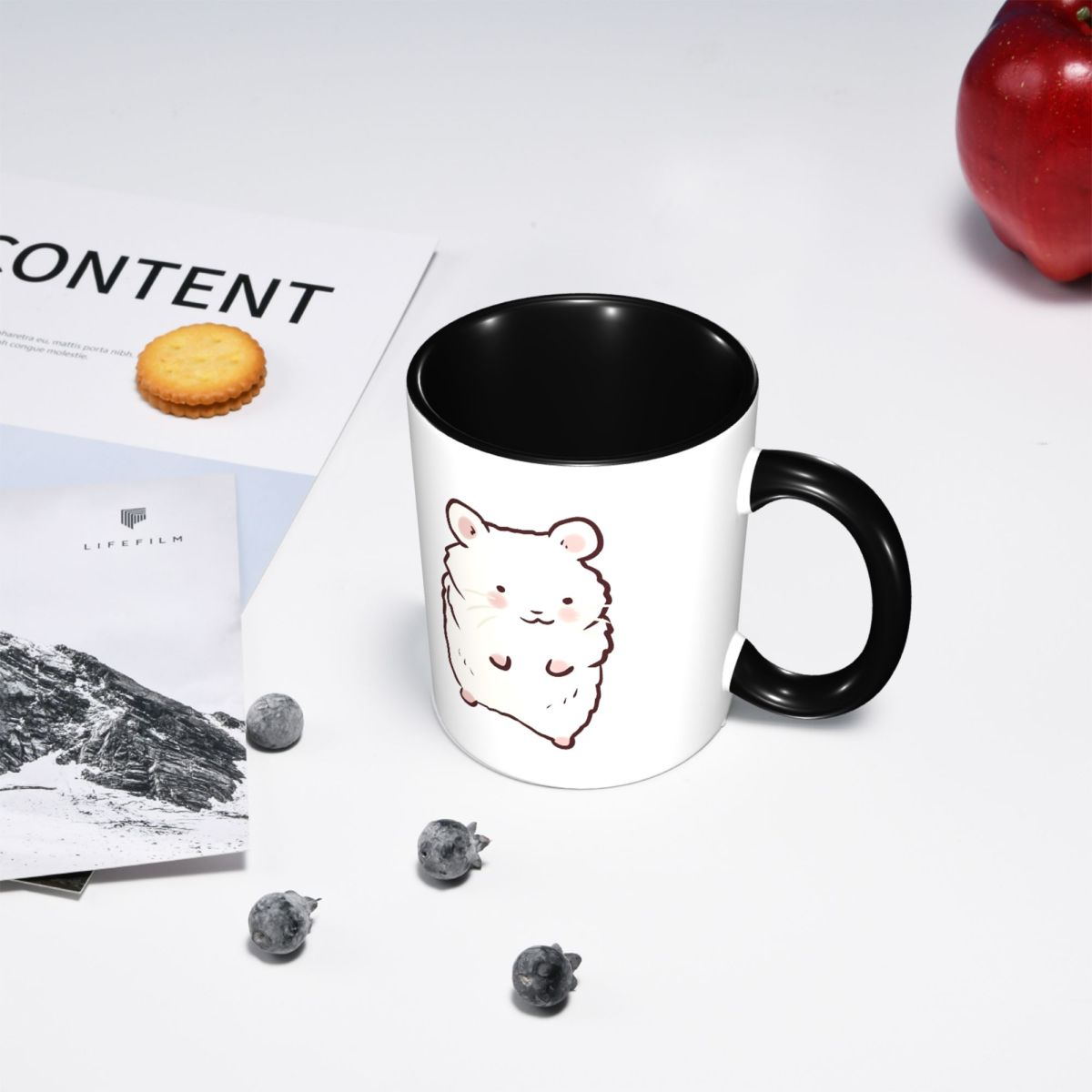 かわいいハムスターの絵が描かれたマグカップ 面白いセラミック - Draw Coffee And Tea のレビューと価格