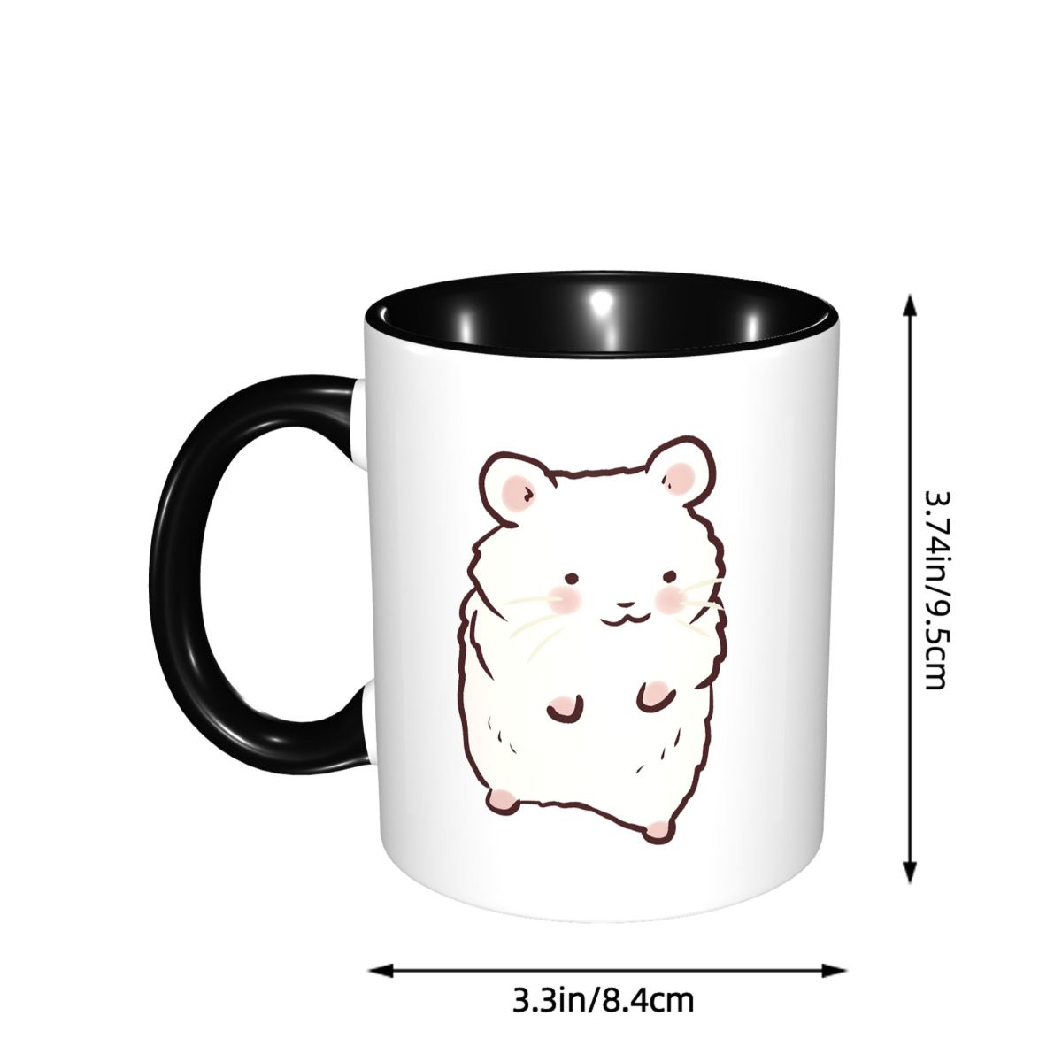 かわいいハムスターの絵が描かれたマグカップ 面白いセラミック - Draw Coffee And Tea のレビューと価格