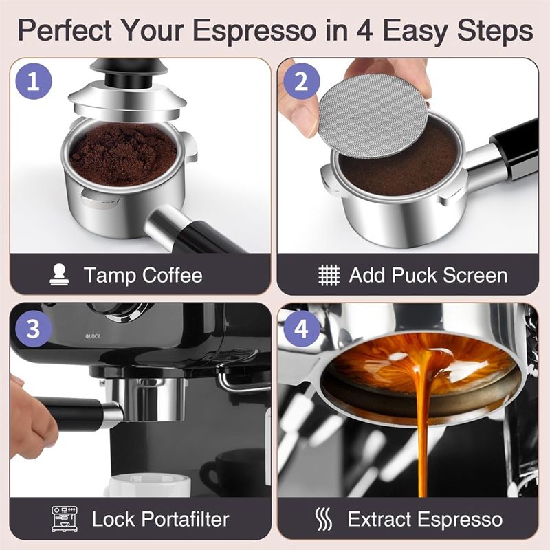 ABUN 54mm ボトムレス・ポルタフィルター（パックスク - Breville Espresso Barista Express のレビューと価格
