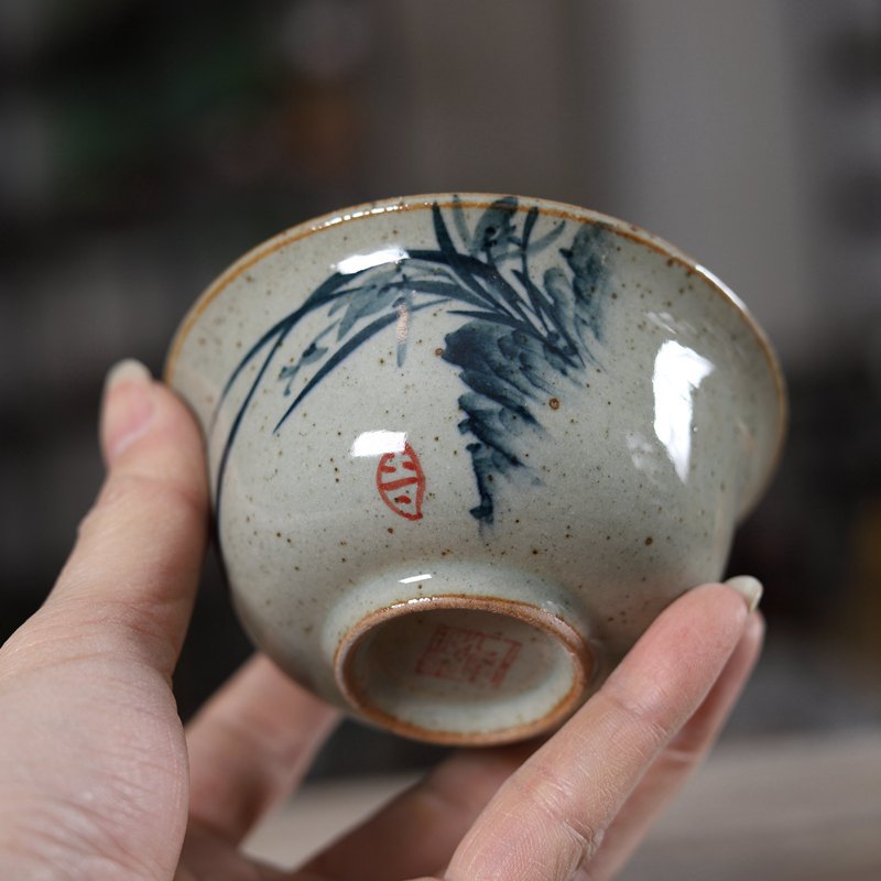 手描き中国 Sancai Gaiwan 陶器ティーカップボウ - Gongfu Tea Set のレビューと価格